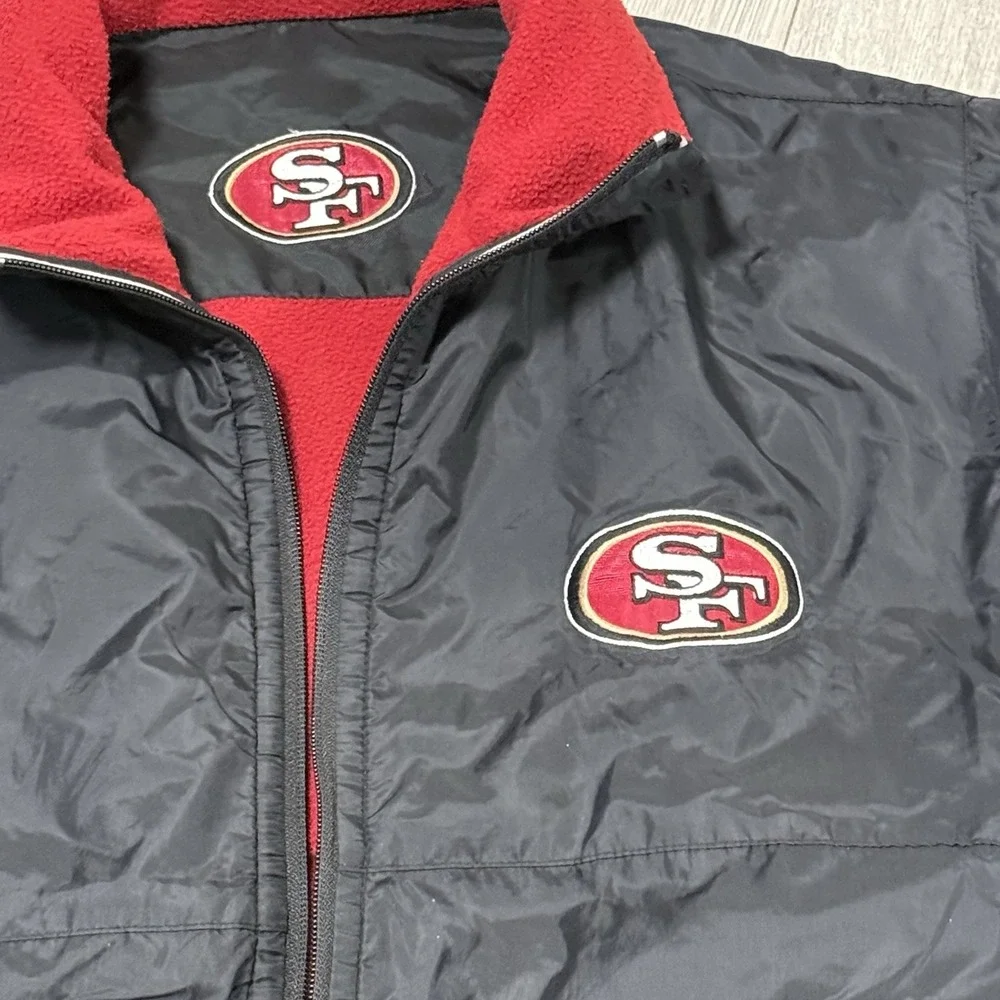 Vintage 90s San Fransisco 49ers Pro Player Reversible Kids LG 14-16 (women sm)